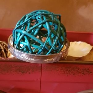 Kate spade engraved silver bangle